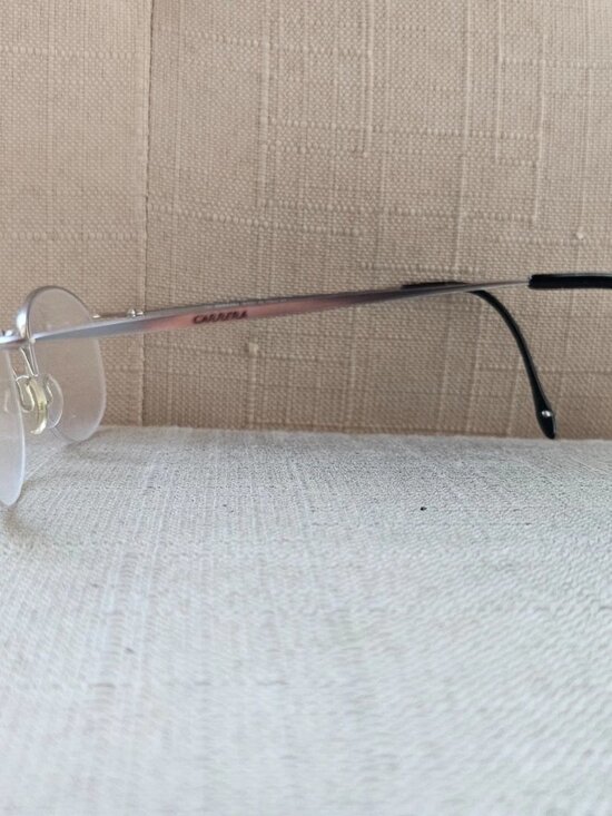 Carrera Glasses Frame Silver Tone Half Rim Wired Eyeglasses Frame Made in Italy main image 10